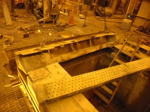 Sector operativo de montaje en instalación minera subterránea