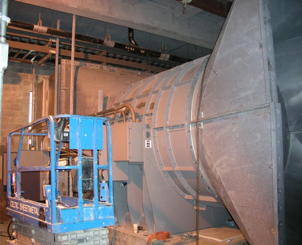 Ventilador industrial de gran porte para sistema de ventilación de túnel